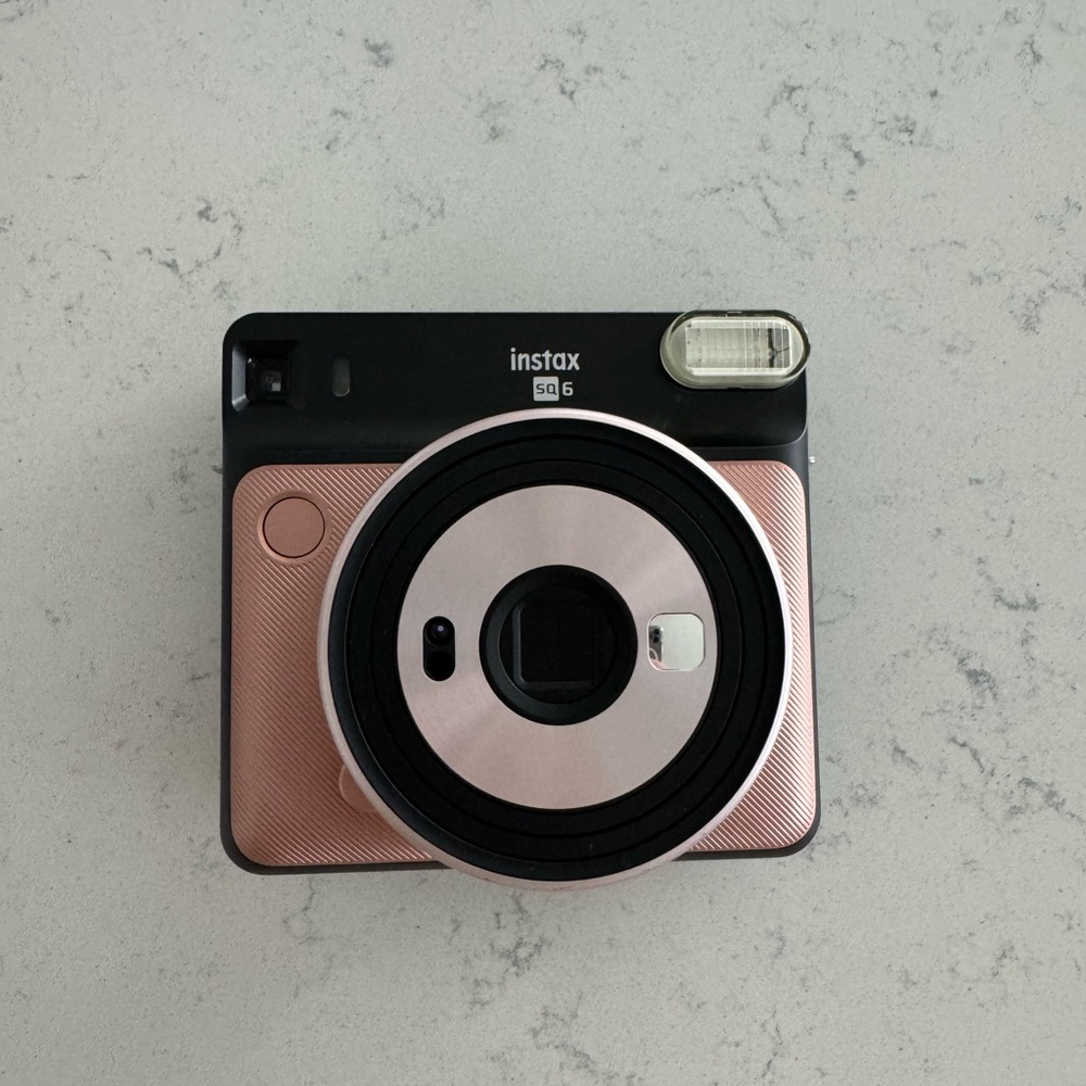 Instax SQ6 Camera in Rose Gold and Black
